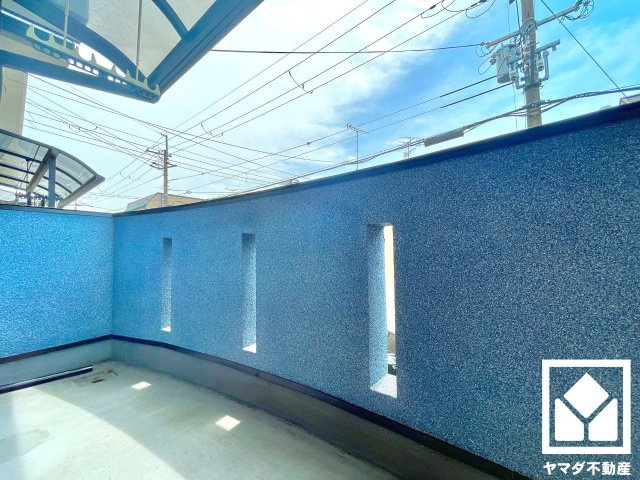 宇治市小倉町山際のバルコニー
