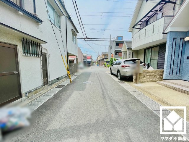 宇治市小倉町山際の前面道路含む現地写真