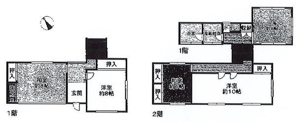 岡崎市夏山町・中古戸建の間取り