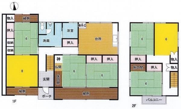 幸田町深溝・中古戸建の間取り