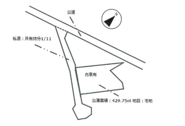 岡崎市夏山町・住宅用地の区画図