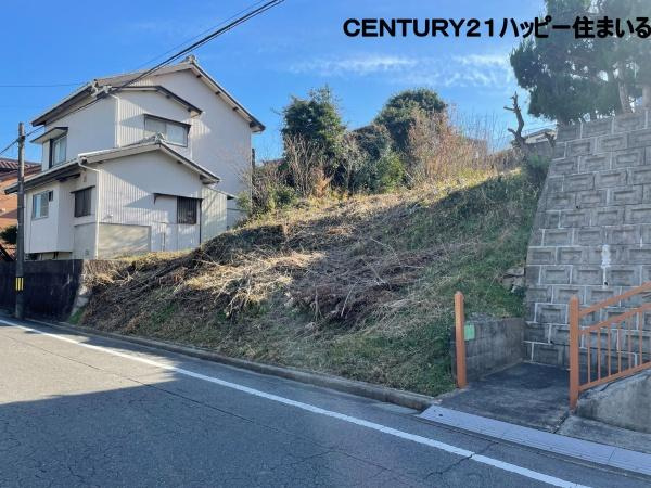 岡崎市伊賀町字５丁目の売地の前面道路含む現地写真