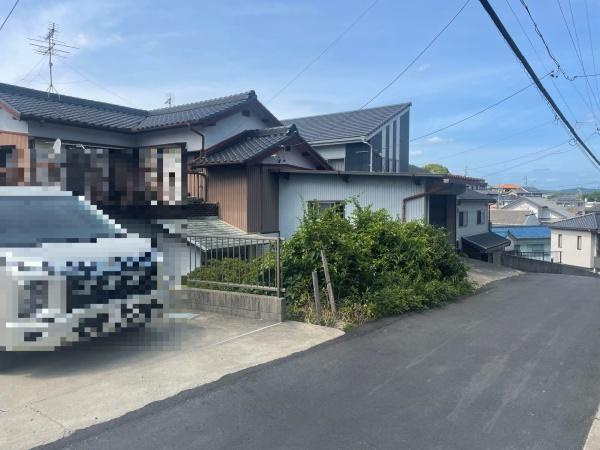 岡崎市六供町・住宅用地の前面道路含む現地写真