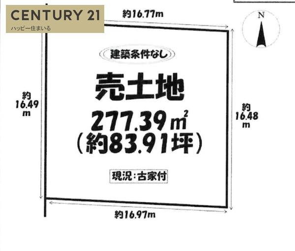 岡崎市百々町字池ノ入の売地の区画図