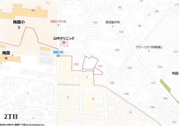岡崎市稲熊町5丁目・住宅用地のその他|現地案内図です。