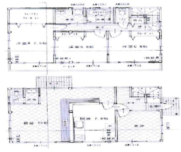 岡崎市上佐々木町・店舗併用住宅の間取り|間取り図です