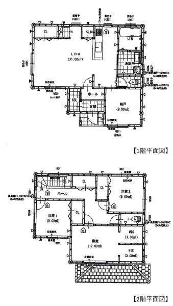 岡崎市土井町・中古戸建の間取り|間取り図です