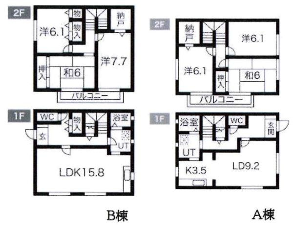 岡崎市末広町・売アパートの間取り|間取り図です