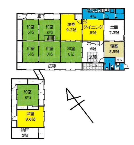 岡崎市大幡町・中古戸建の間取り|間取り図です