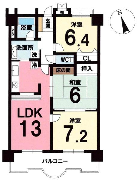 レインボー葵の間取り|間取り図です
