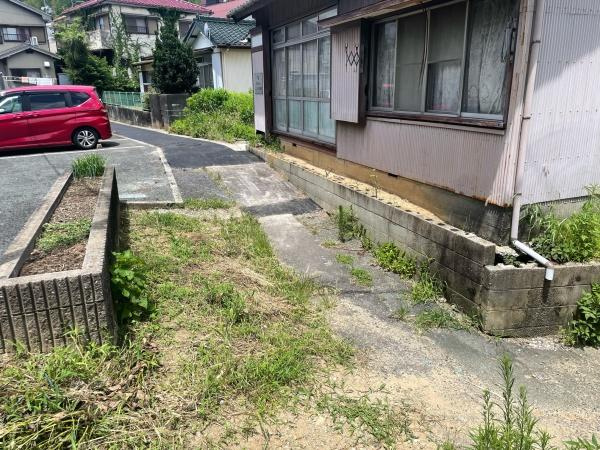 蒲郡市竹谷町・住宅用地の前面道路含む現地写真|前面道路です。
