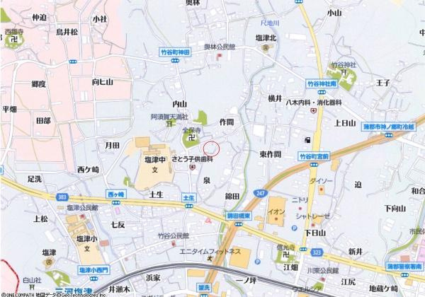 蒲郡市竹谷町・住宅用地のその他|交通アクセス図です。