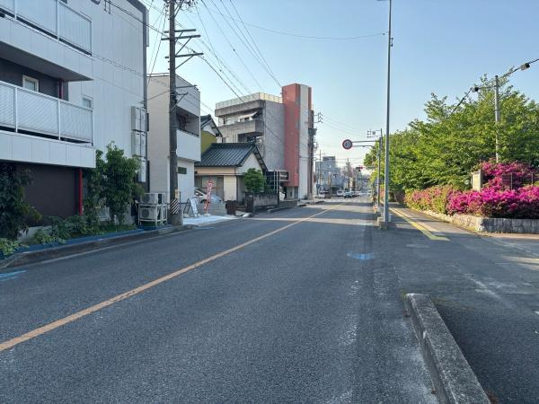 豊田市栄町7丁目　全1棟・1号棟の前面道路含む現地写真|前面道路です。