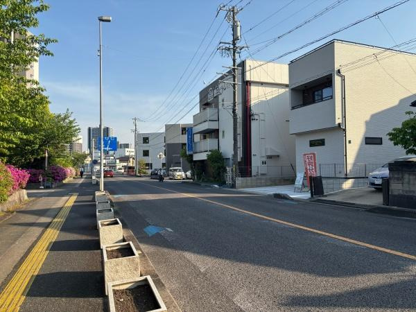 豊田市栄町7丁目　全1棟・1号棟の前面道路含む現地写真|前面道路です。