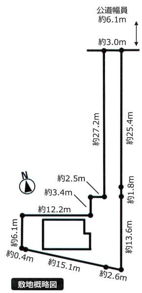 岡崎市矢作町祇園・中古戸建の区画図|区画図です。