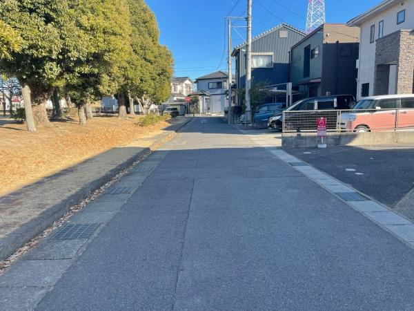 岡崎市矢作町祇園・中古戸建の前面道路含む現地写真|前面道路です。