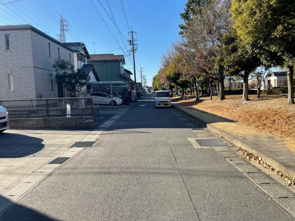 岡崎市矢作町祇園・中古戸建の前面道路含む現地写真|前面道路です。