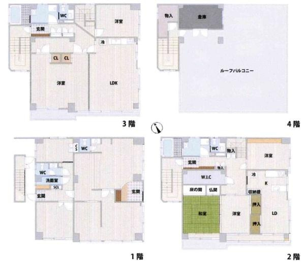 岡崎市福寿町1丁目・中古戸建の間取り|間取り図です