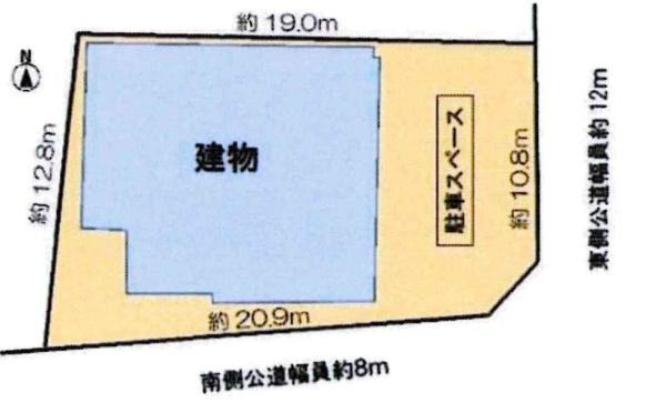 岡崎市福寿町1丁目・中古戸建の区画図|区画図です。