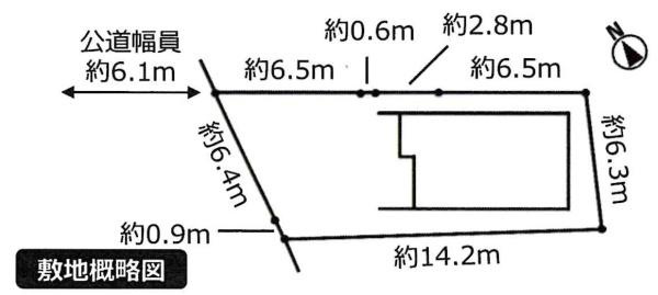 岡崎市伊賀町5丁目・中古戸建の区画図|区画図です。