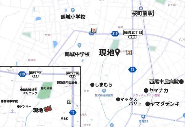 西尾市道光寺町山田　全9棟・I棟のその他|交通アクセス図です。