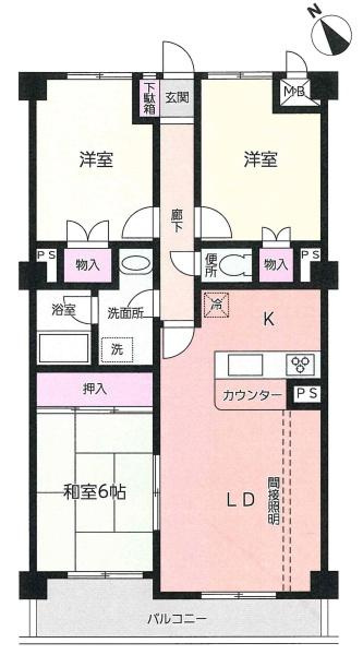 キングスコート矢作の間取り|間取り図です