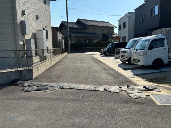 西尾市今川町浅間　全5棟・C棟の前面道路含む現地写真|前面道路です。