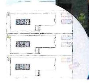 タマタウン西尾中畑小　全3棟・2号棟の区画図|2号棟です。