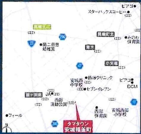 タマタウン安城福釜町　全4棟・1号棟のその他|交通アクセス図です。