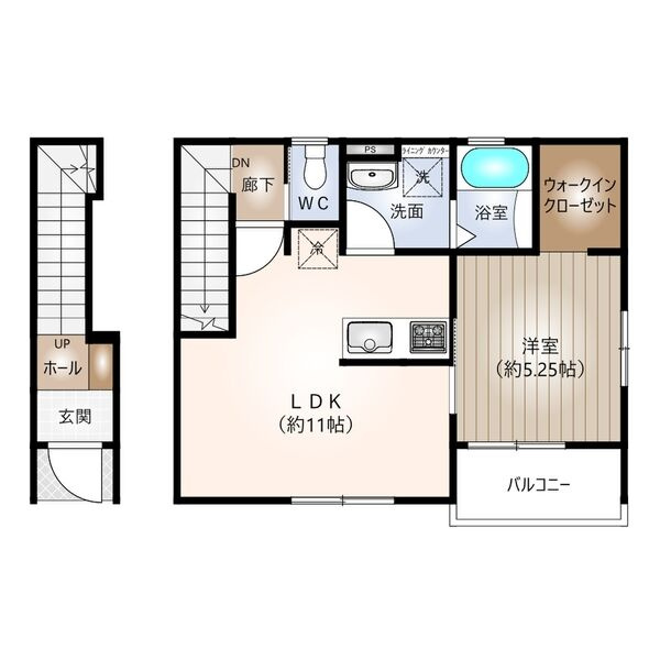 リーブルファイン一宮市乾町の間取り