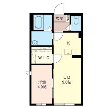 シャーメゾン実咲 弐番館の間取り