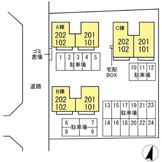 【区画図】 | リブェールＡ