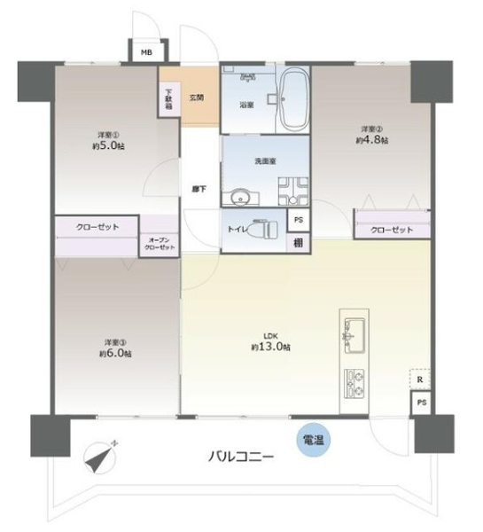 【間取り】 | シティライフ周船寺マリンビュー☆仲介手数料無料☆