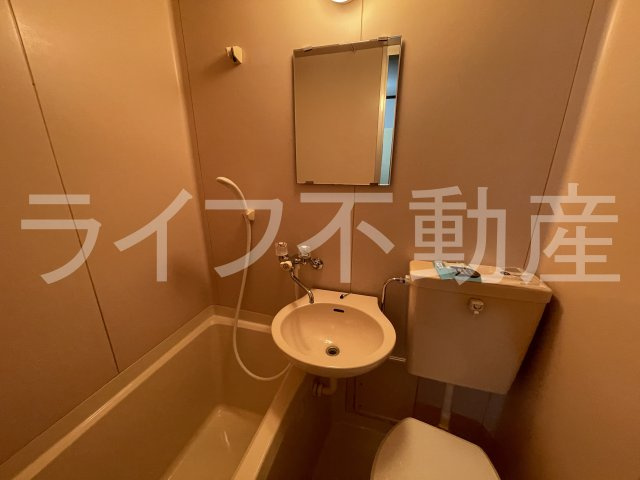 藤井マンション岩田の洗面所|明るい洗面所です