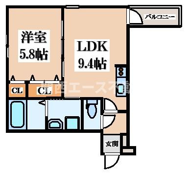 【間取り】 | フジパレス瓜生堂Ⅴ番館