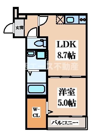 【間取り】 | フジパレス瓜生堂Ⅴ番館