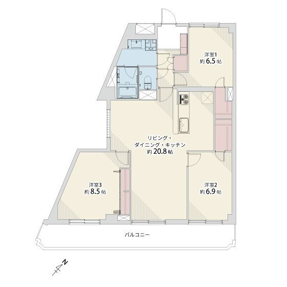 【間取り】 | ライオンズマンション長丘ガーデン2番館☆仲介手数料無料☆
