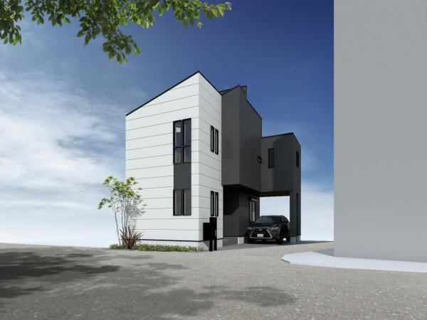 【横浜市保土ケ谷区星川3丁目3-14新築戸建て】★仲介手数料無料★（星川小学校・保土ケ谷中学校）の外観パース