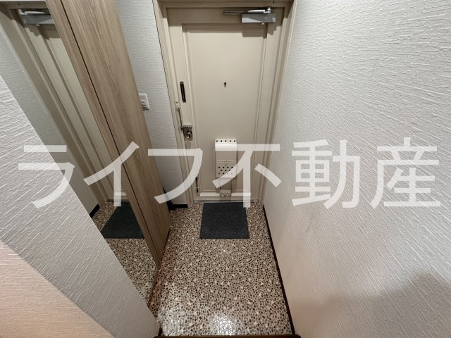 SKコーポ長瀬の玄関|シンプルで使いやすい玄関です