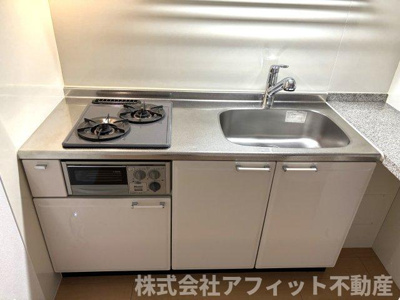 【キッチン】 | SEJOURウエノ | 二口ガスコンロ付き