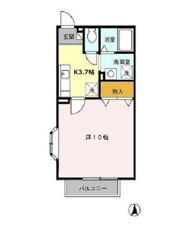 ソレイユハイツⅡの間取り