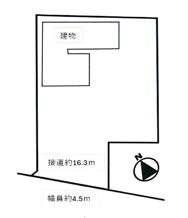 売倉庫・事務所　豊橋市江島町の区画図|【土地形状図】豊鉄バス「竜ケ池公園」停まで徒歩6分の立地です。