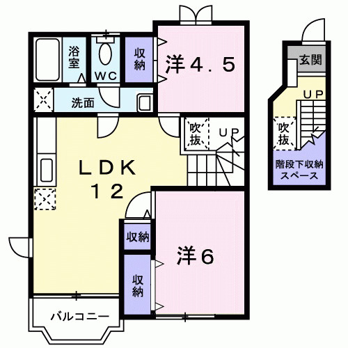 エレガントＢの間取り