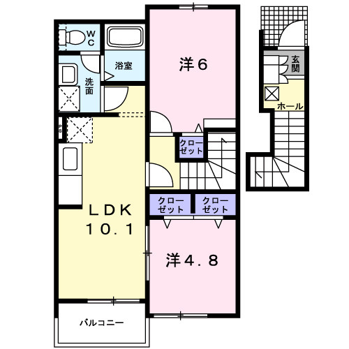 グリーンハイツＩＫＥＤＡ・Ｂの間取り