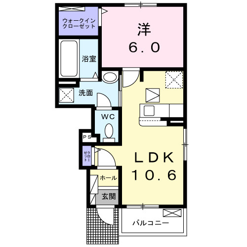 レガリアⅠの間取り