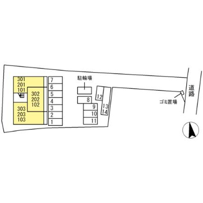 【区画図】 | D-ROOM西寺