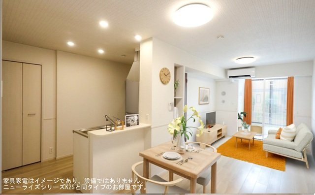 梶尾町アパートの居間・リビング