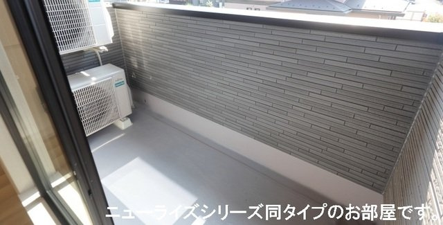 梶尾町アパートのバルコニー