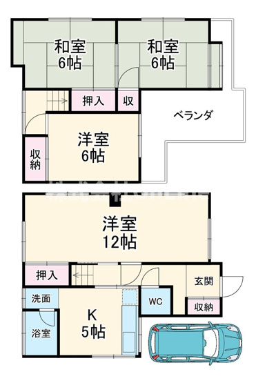 【間取り】 | 藤田一戸建貸家