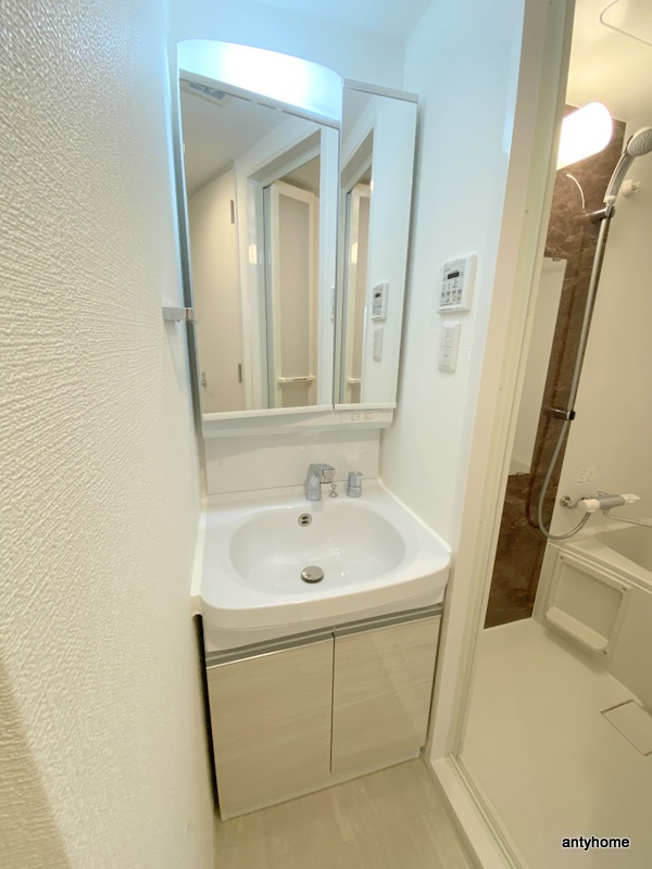 アドバンス上町台シュタット　仲介手数料無料の洗面所